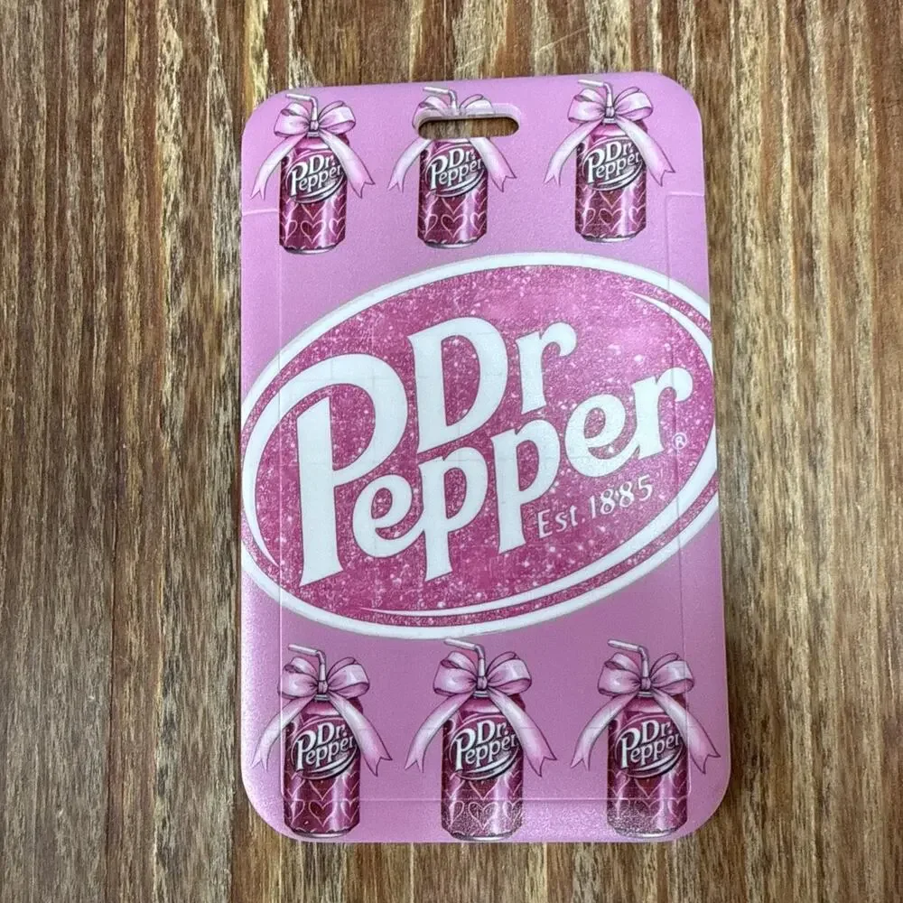 Dr Pepper Girly Badge ID Holder